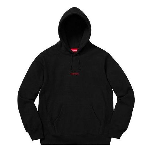 Supreme FW18 Trademark Hooded Sweatshirt 'Black' SUP-FW18-297 - 1