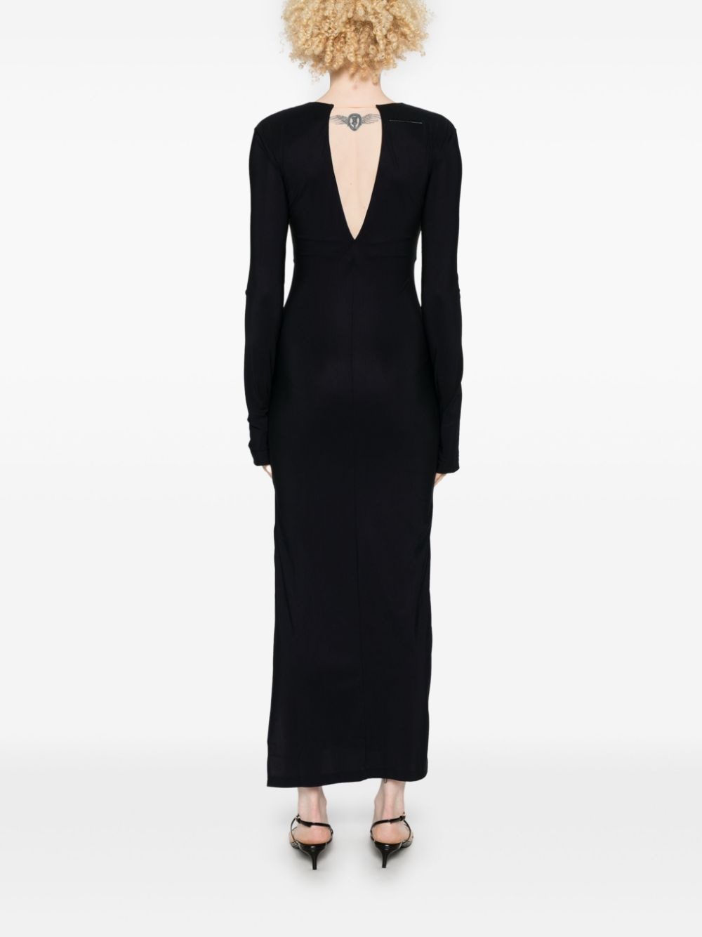 V-neck maxi dress - 4