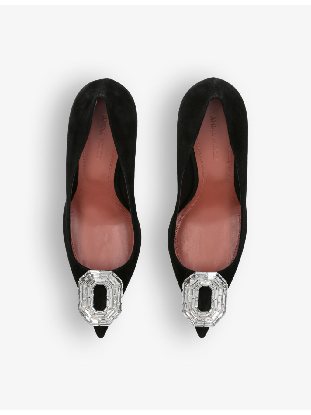 Camelia crystal-embellished satin courts - 2