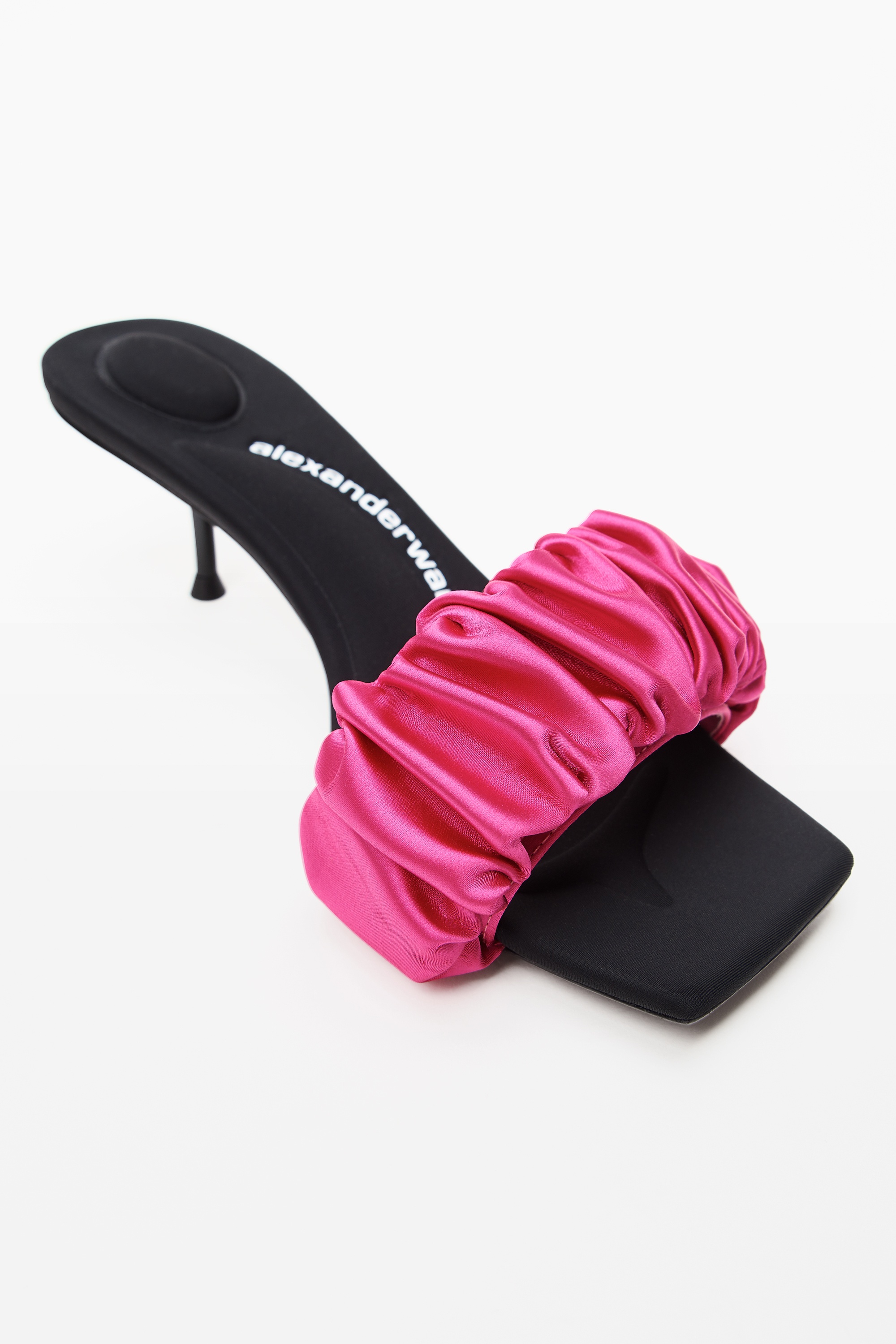 JESSIE SCRUNCHIE SLIDE SANDAL IN SATIN - 2