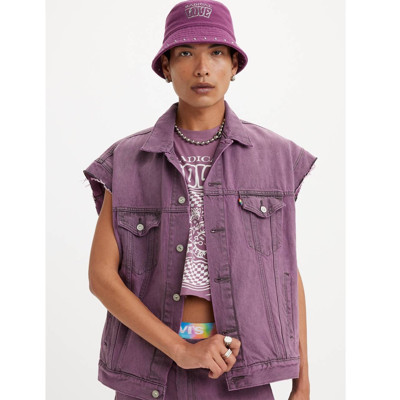 LEVI'S® PRIDE LIBERATION TRUCKER VEST - 3