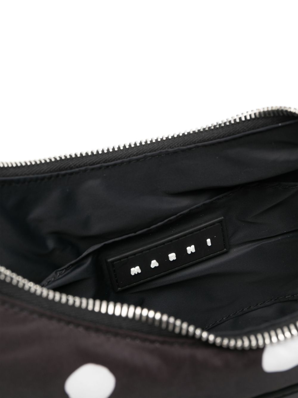 logo-patch polka-dot shoulder bag - 5