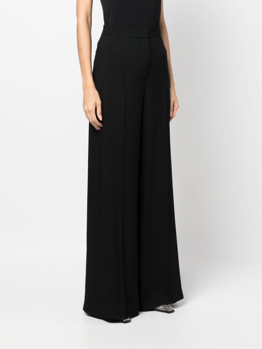 high-waisted wide-leg trousers - 3