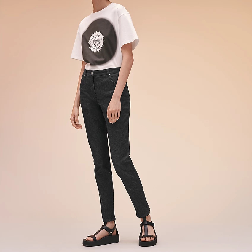 5 pocket skinny pants - 2