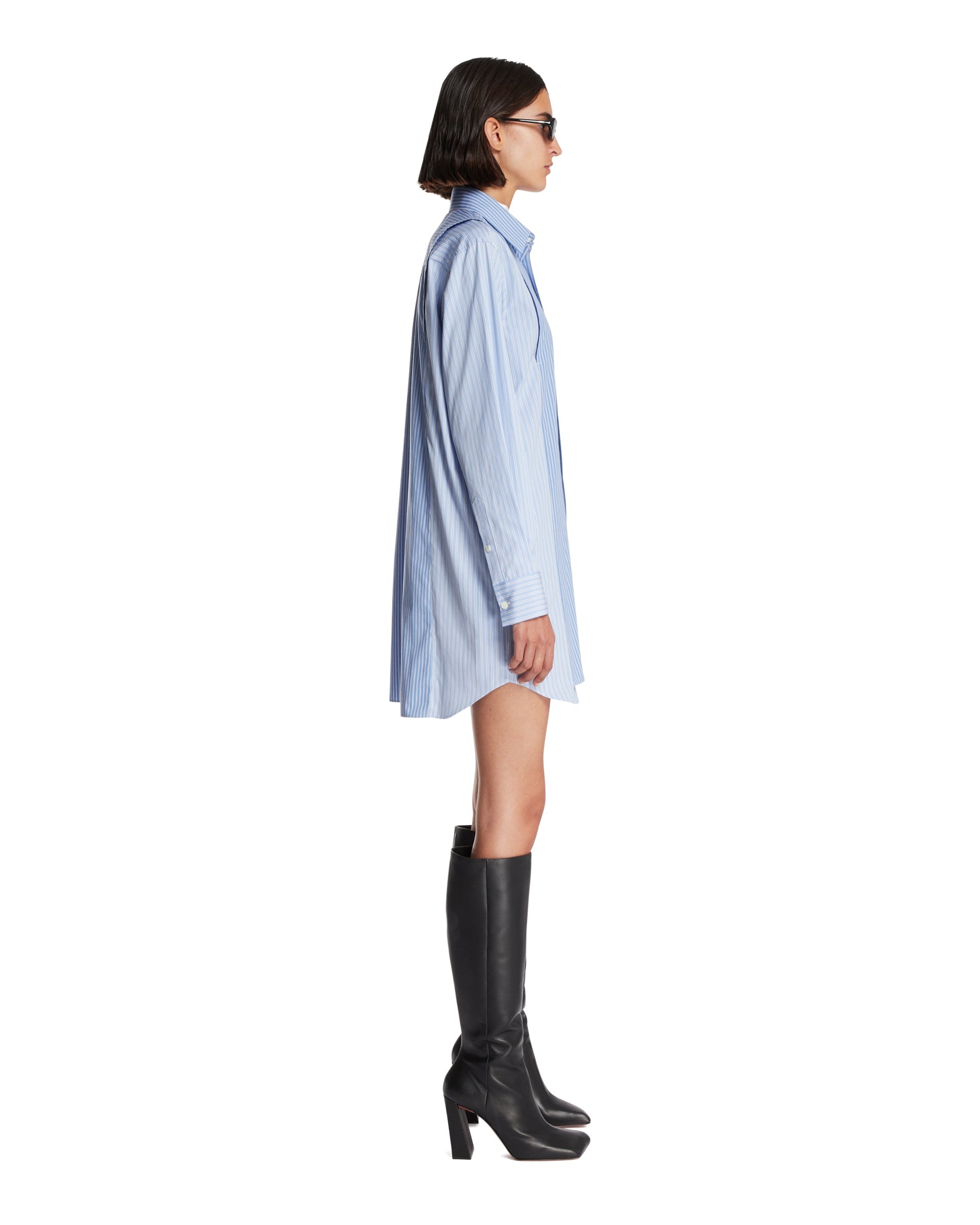 Blue Shirt Dress - 5