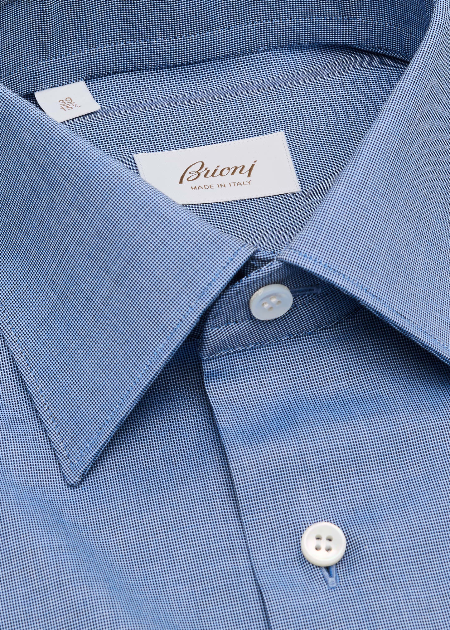 Men's Cotton Nano-Check Dress Shirt - 2
