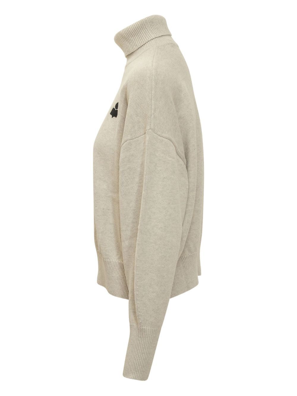 turtleneck logo-embroidered sweater - 2
