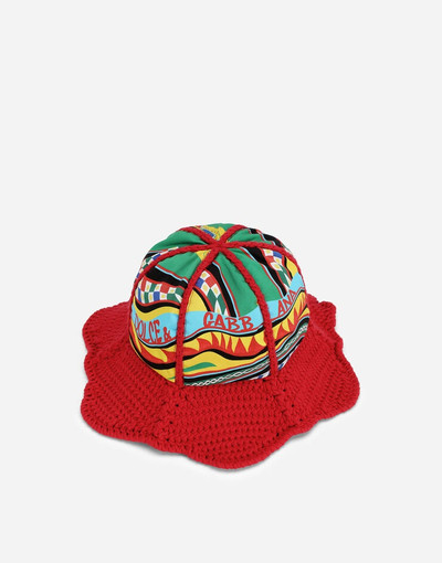 Dolce & Gabbana Multi-colored crochet hat outlook