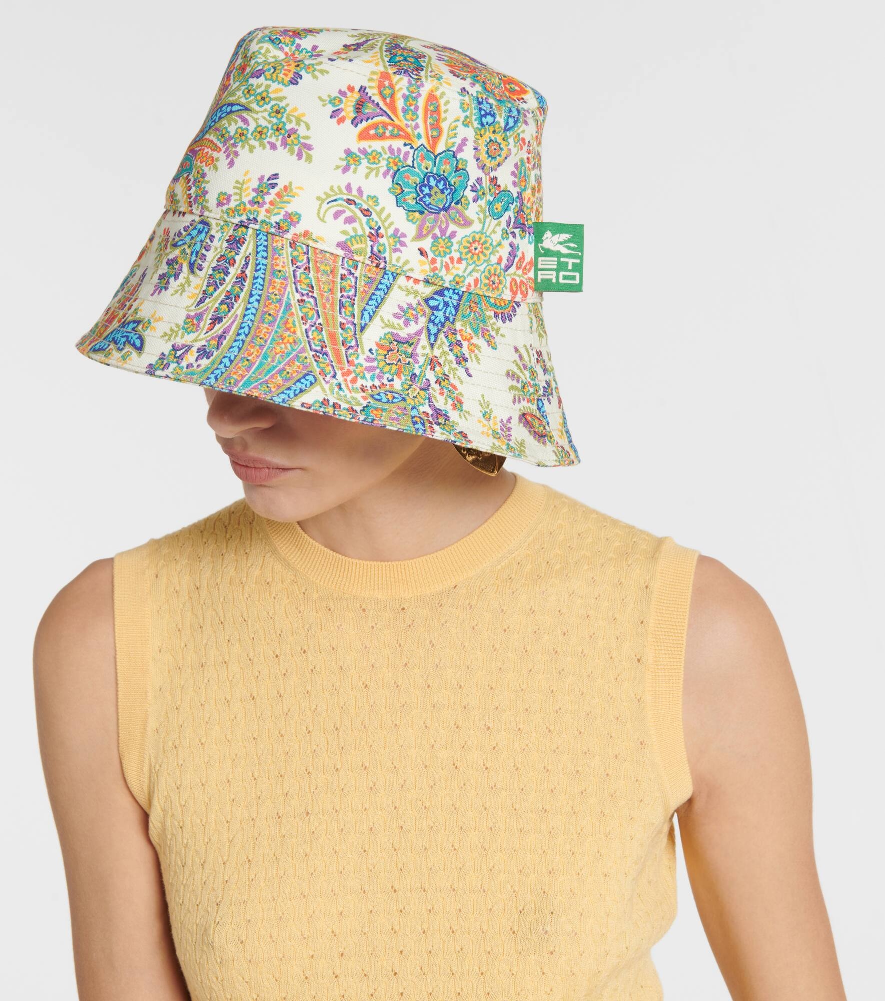 Printed cotton bucket hat - 2