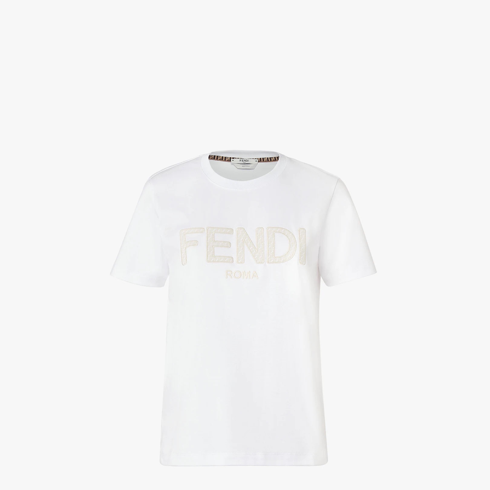 White cotton T-shirt - 1