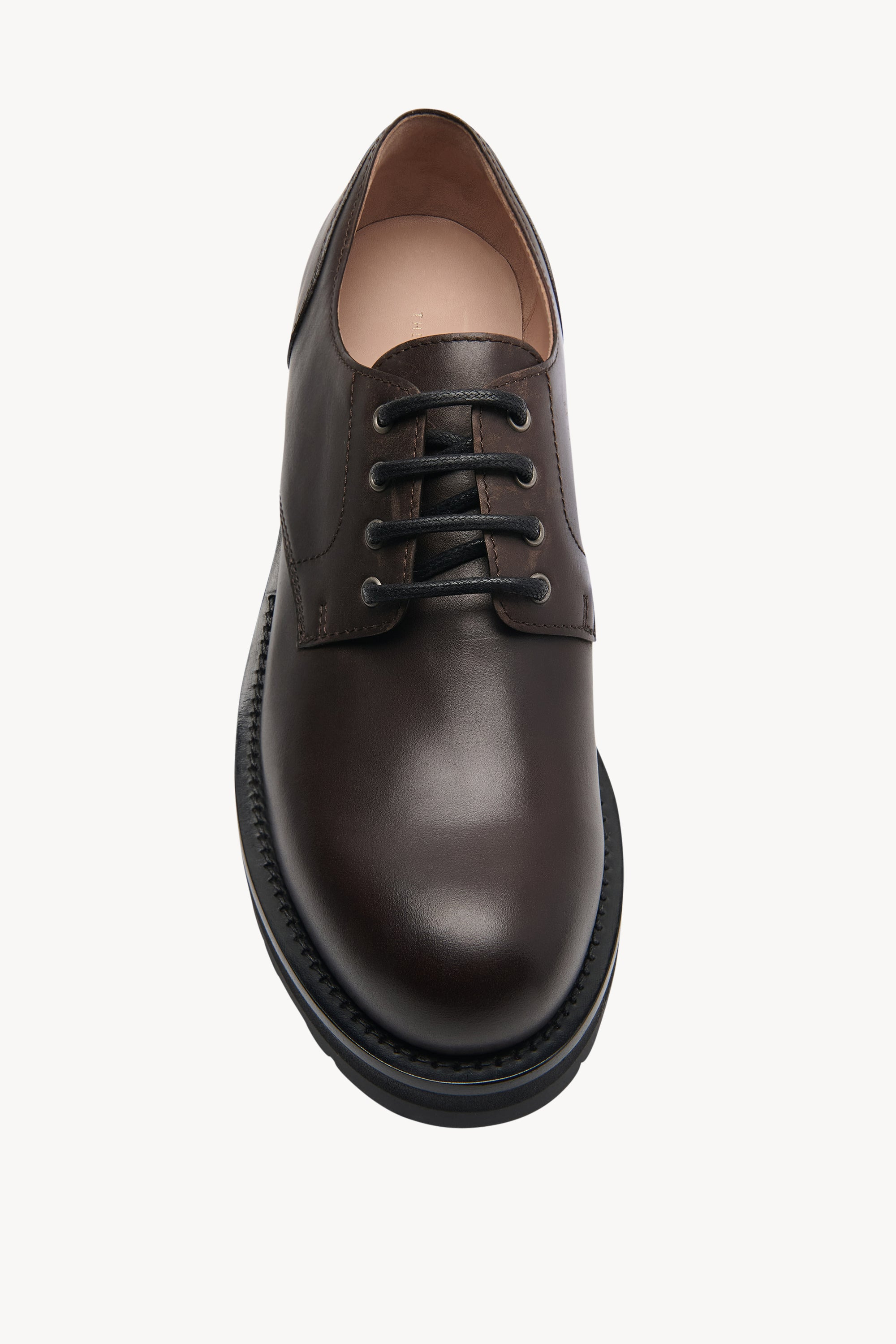 Derby Lug Sole Shoe in Leather - 3