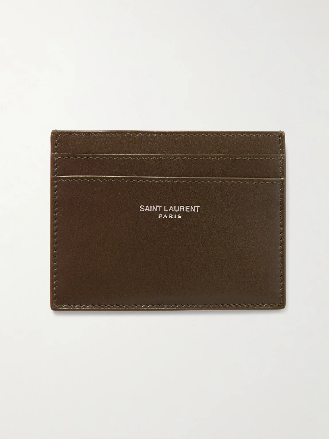 Logo-Print Leather Cardholder - 1
