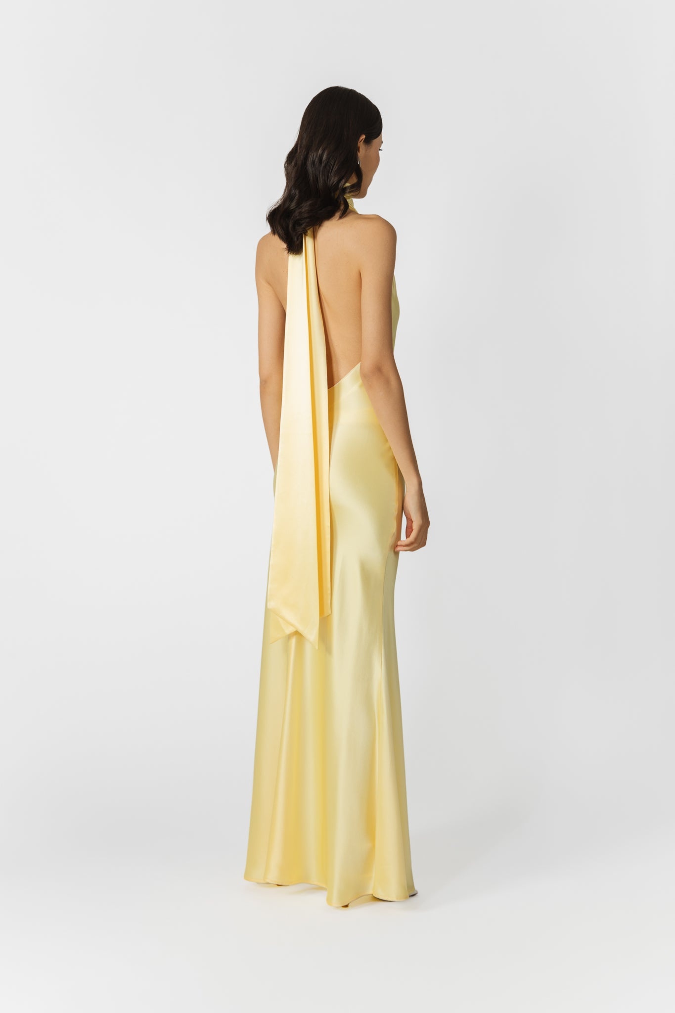 PENELOPE BACKLESS SATIN GOWN - 4