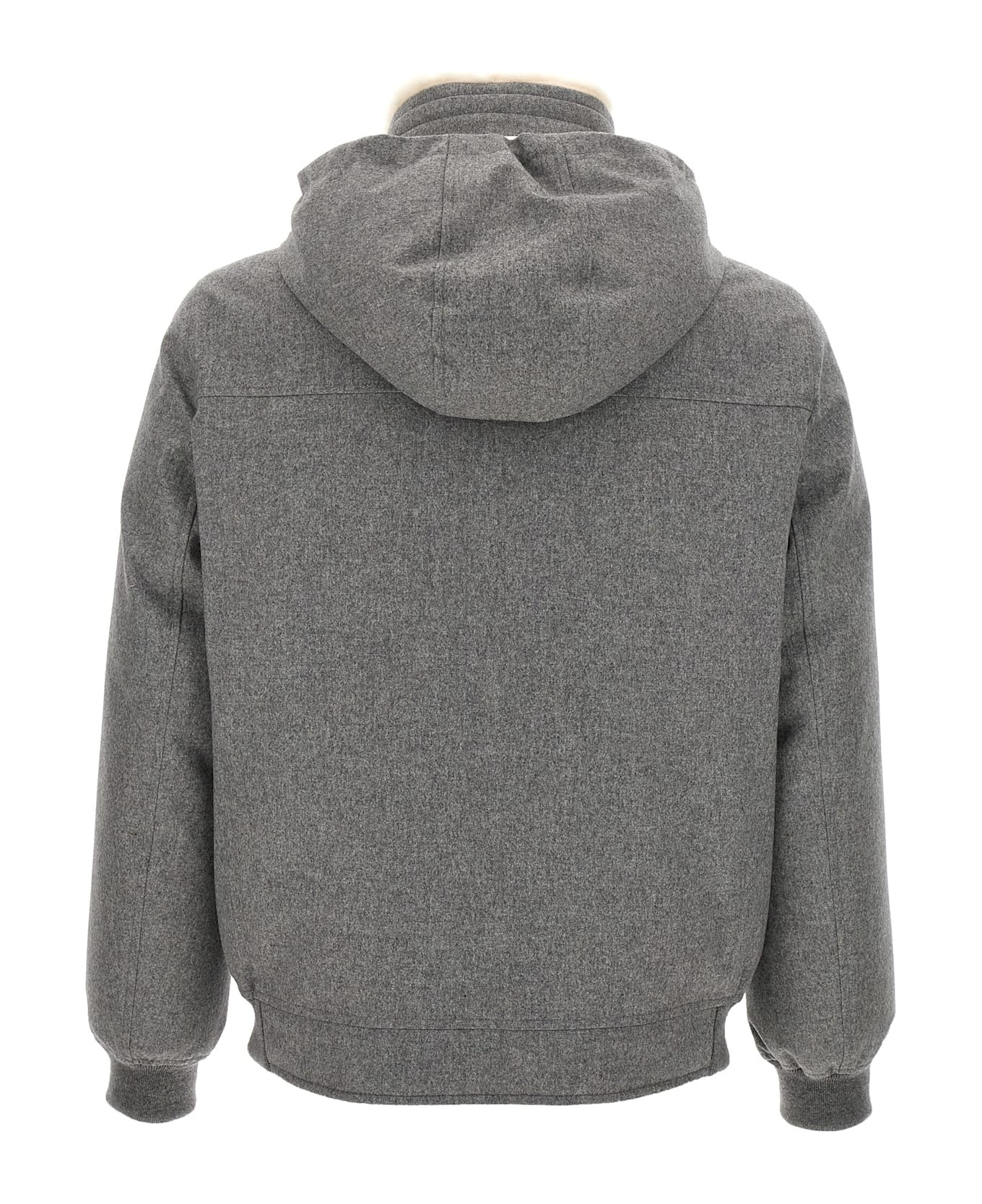 Sherling Neck Bomber Jacket - 2