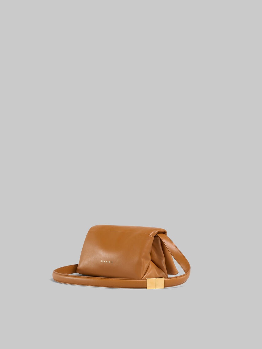 SMALL BROWN CALFSKIN PRISMA BAG - 3