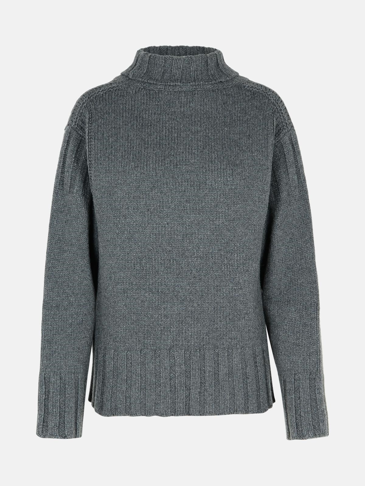 GREY CASHMERE SWEATER - 1