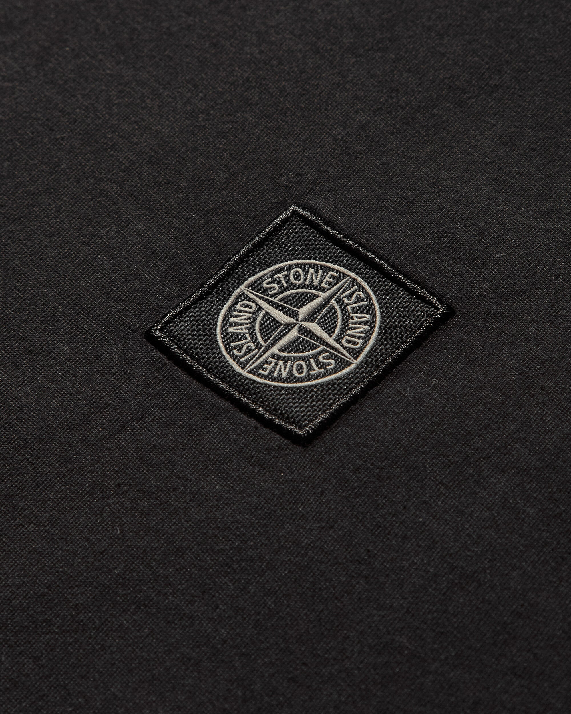 Men's Garment Dyed Logo Longsleeve T-Shirt Black - 4