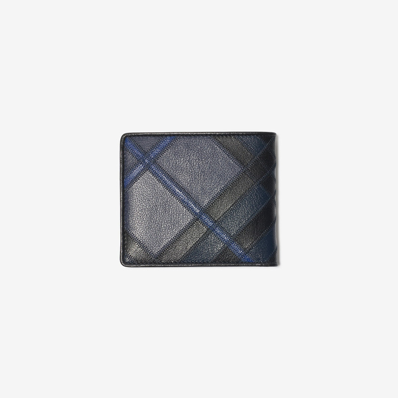 Check Intarsia Bifold Wallet 3