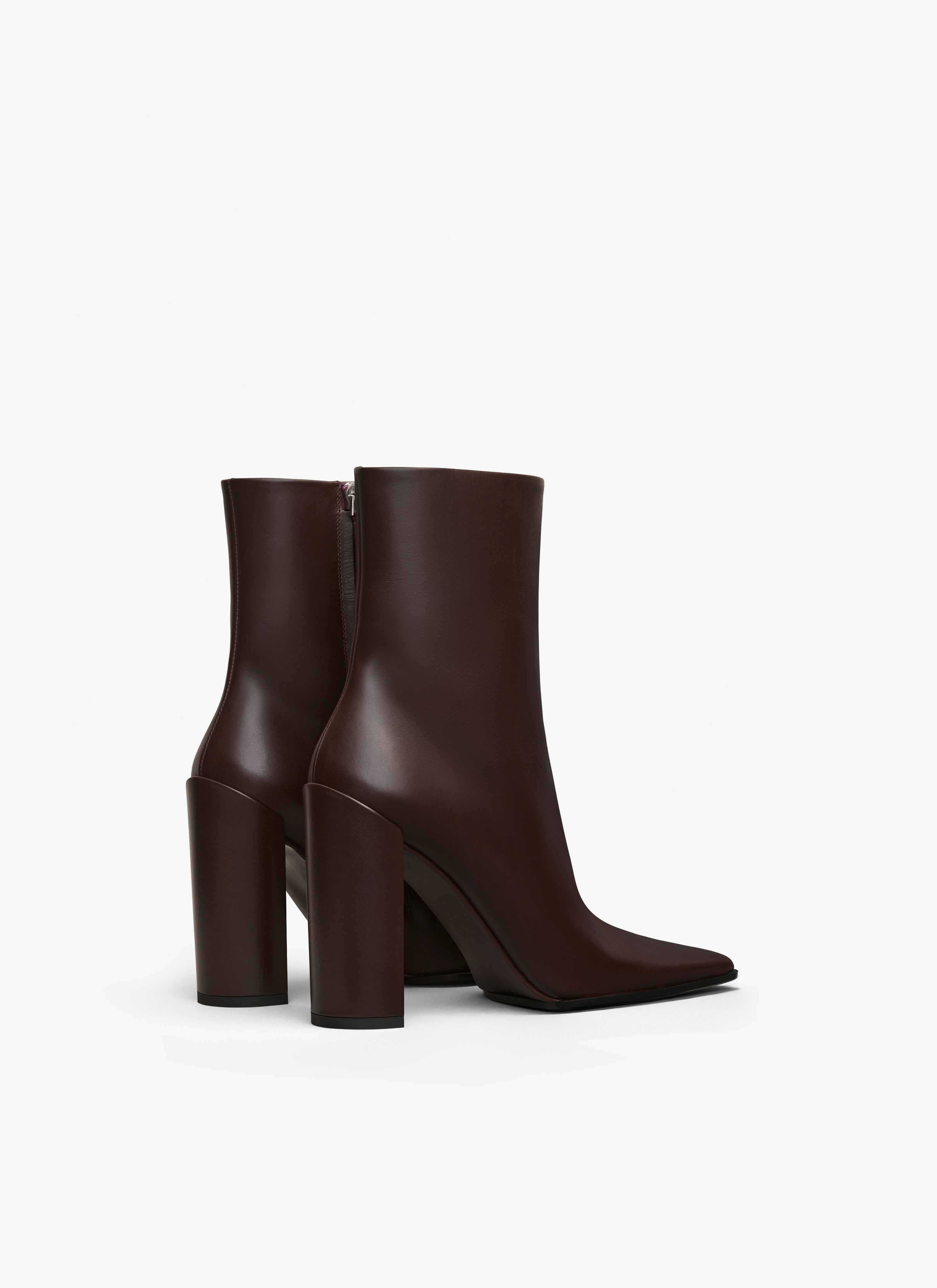 SQUARE ANKLE BOOTS IN CALFSKIN - 2