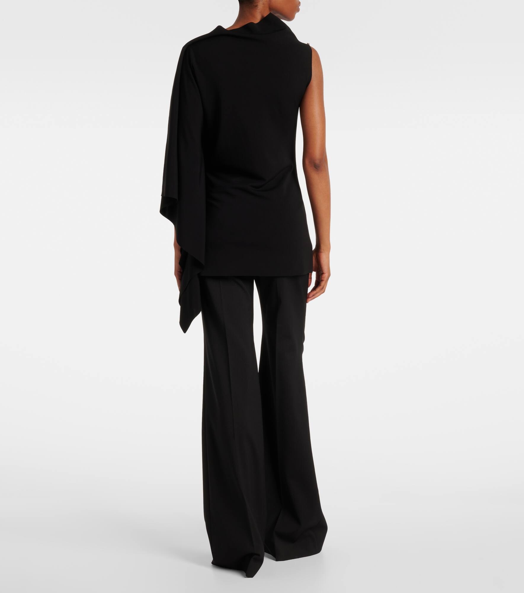Fiorella asymmetric jersey top - 3