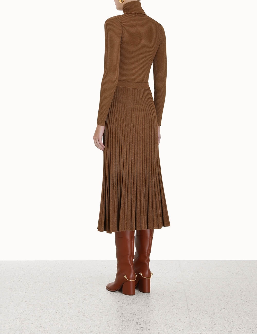 LUMINOSITY LUREX MIDI SKIRT - 4