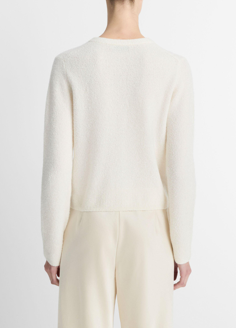 Vince Silk & Cashmere-Blend Bouclé Cardigan outlook