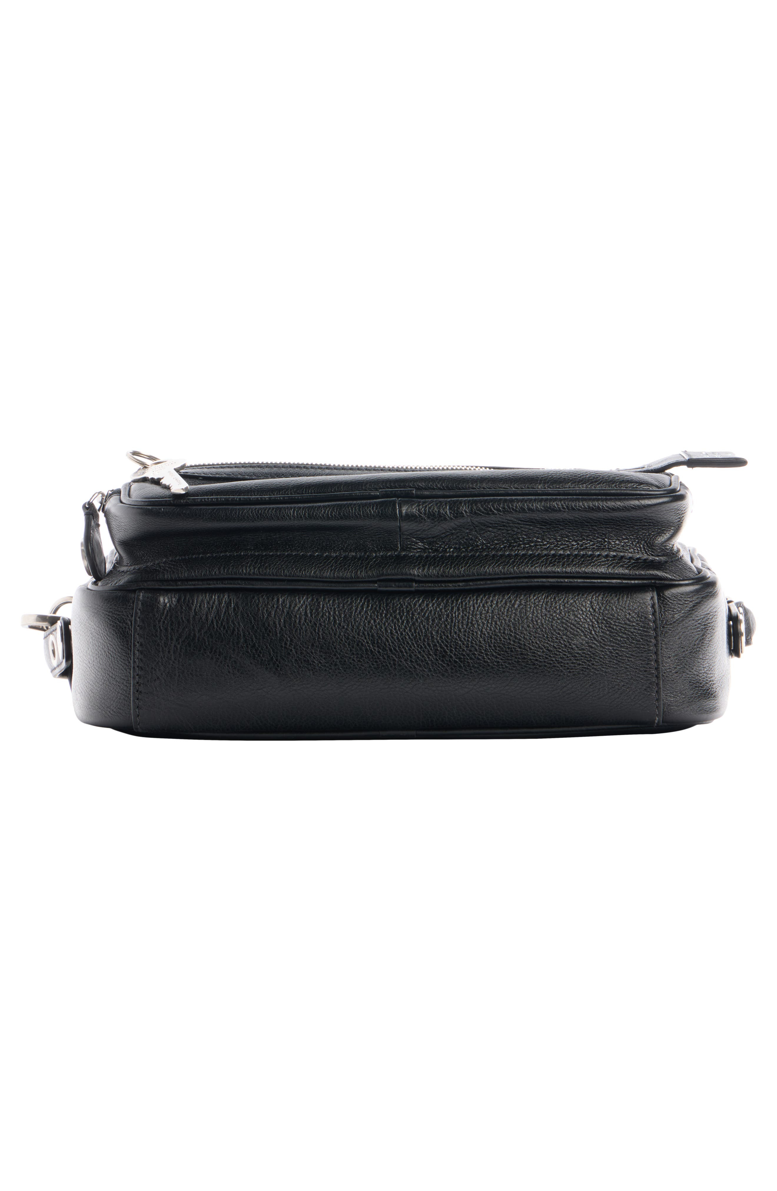 Acne Studios Small Camero Leather Shoulder Bag in Black at Nordstrom - 7
