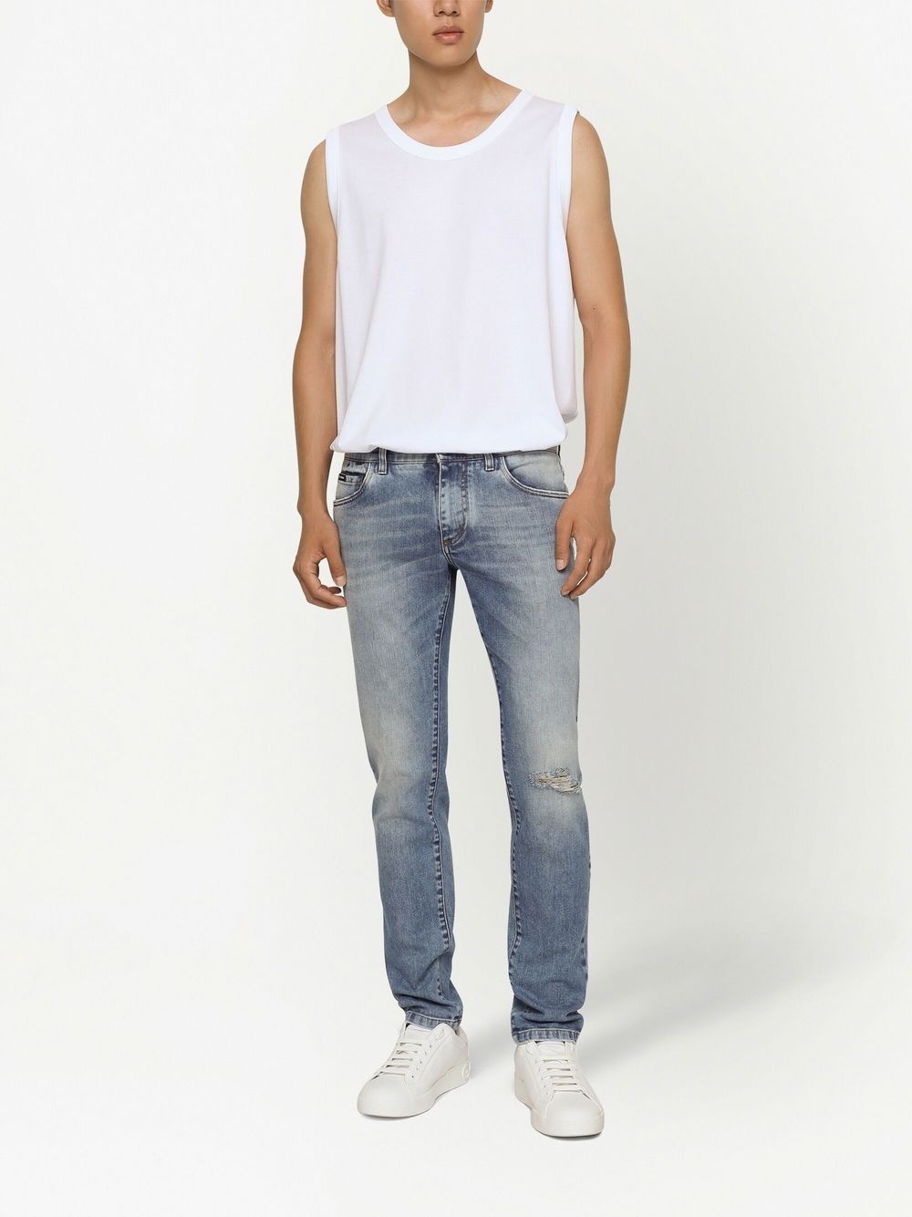 mid-rise slim-fit jeans - 3