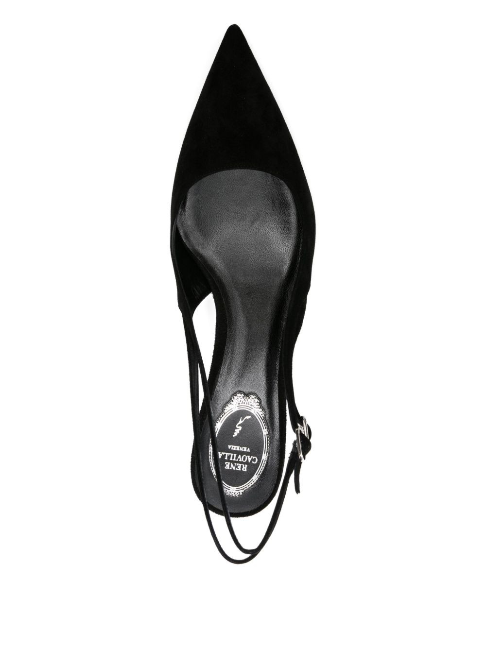 60mm slingback pointed-toe heeled pumps - 4