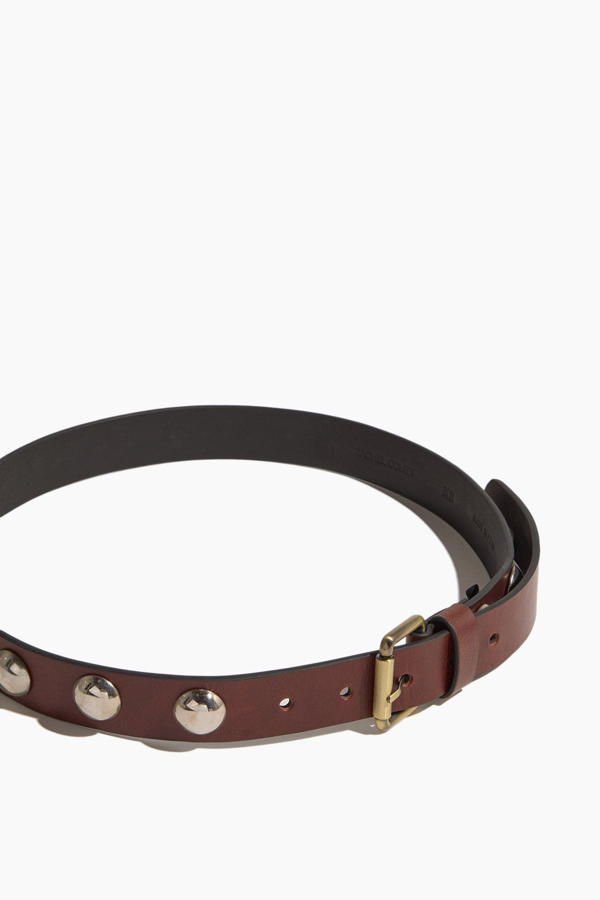 Studded Hip Belt in Saddle - 3