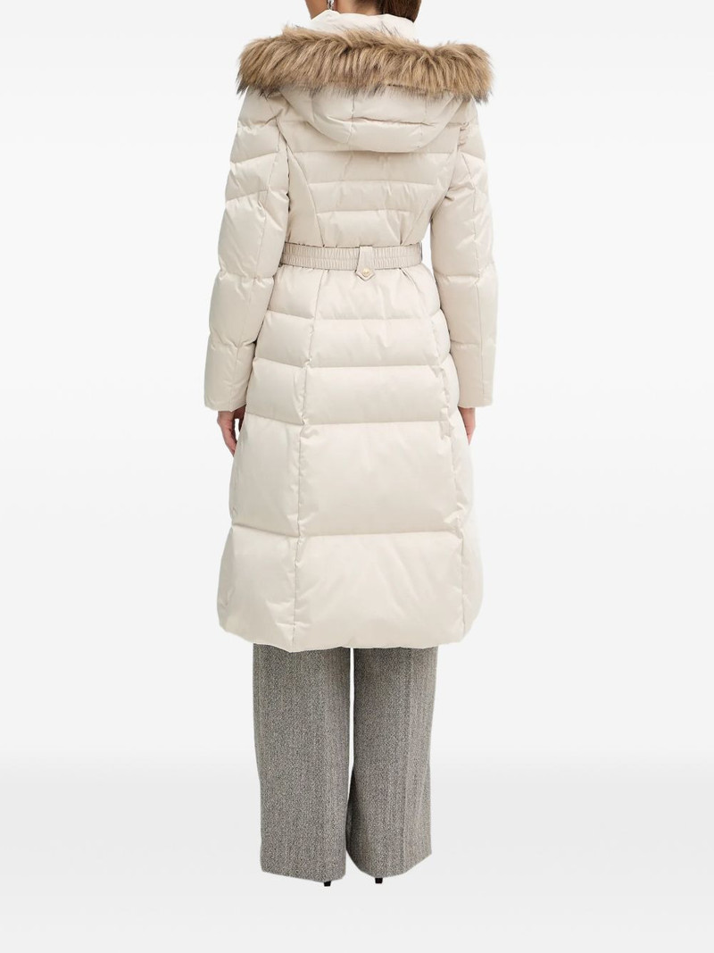fur hooded belted jacket 3