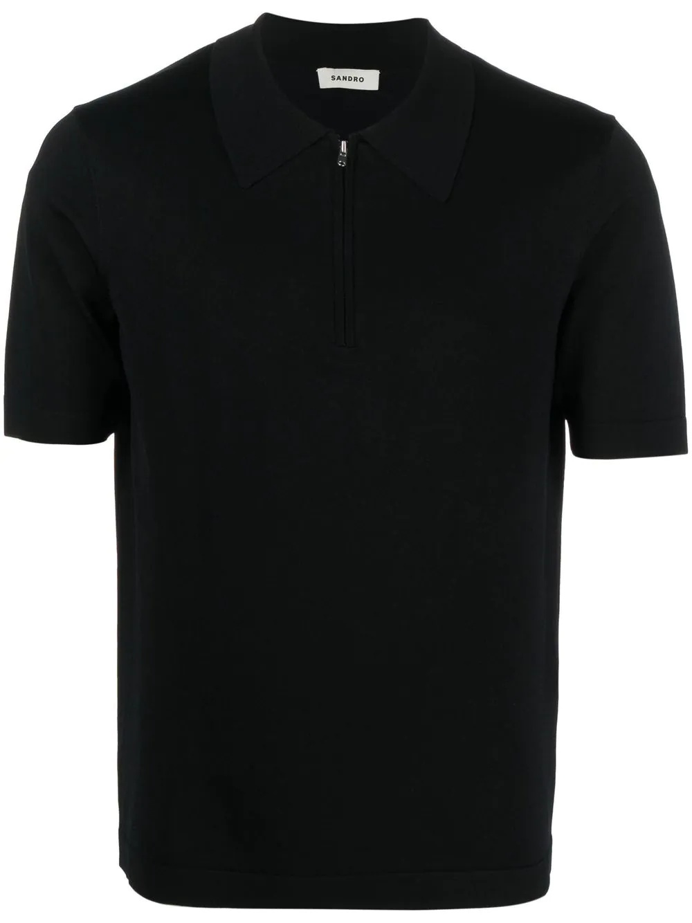 half-zip fastening polo shirt - 1