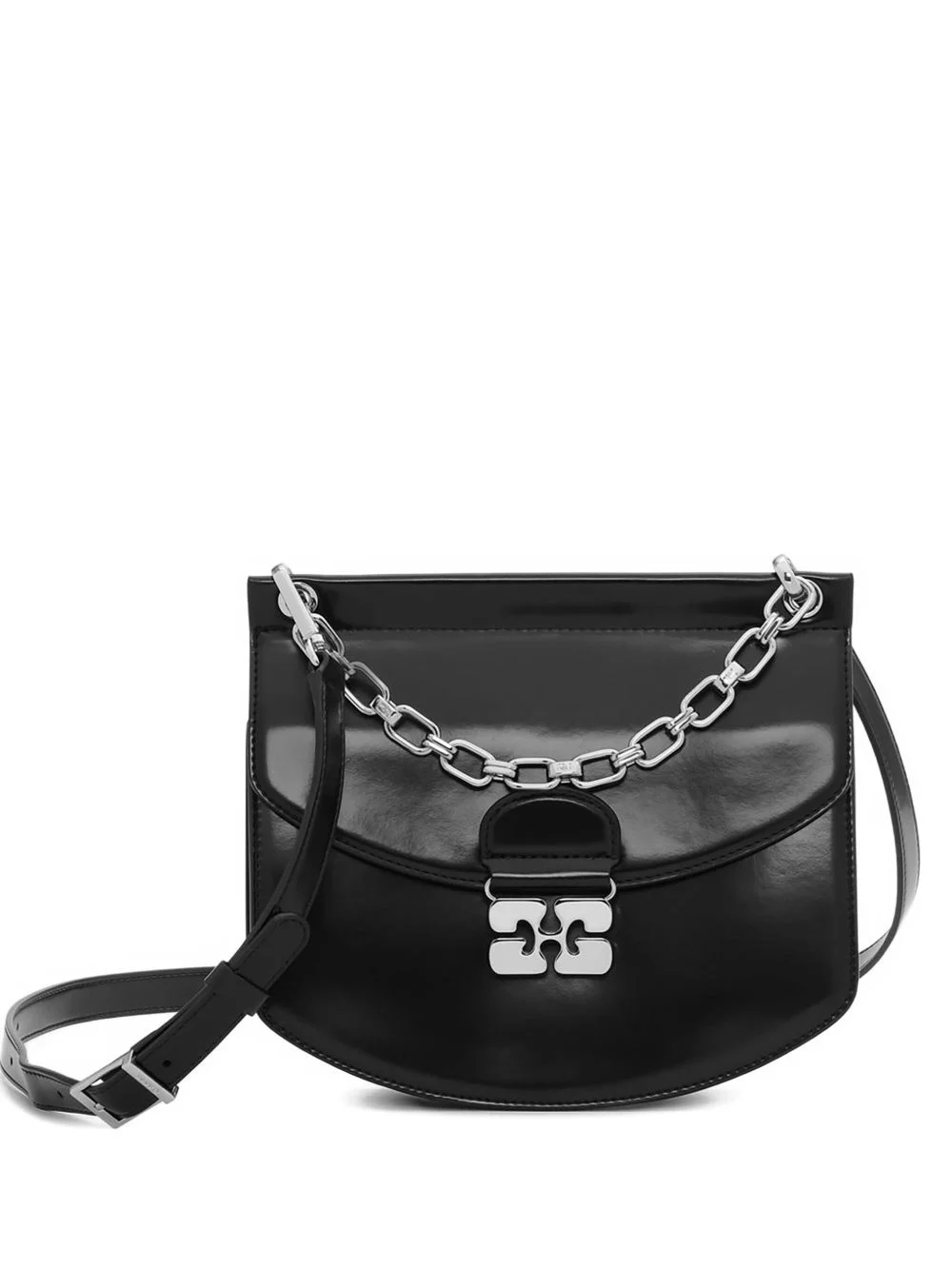 logo-plaque cross body bag - 1