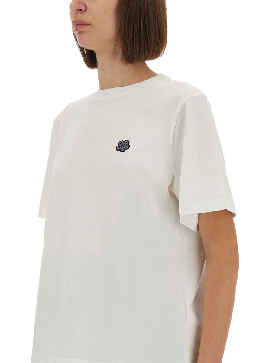Kenzo Women T-Shirt With "Boke Flower" Embroidery - 2