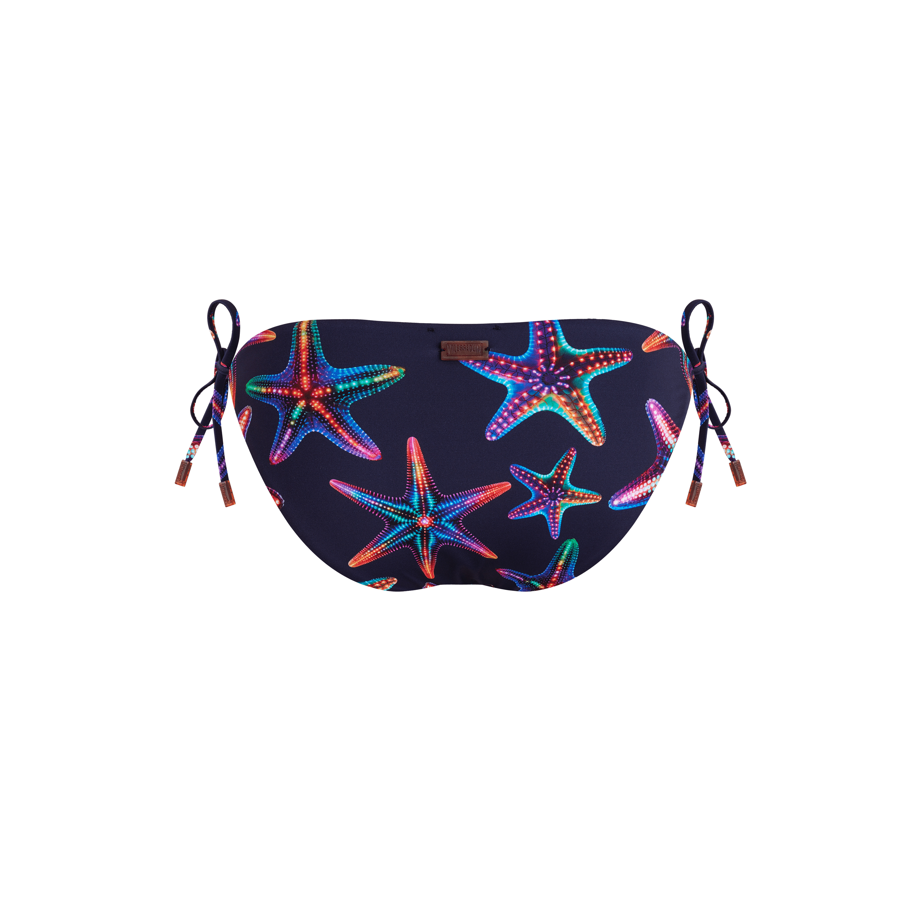 Women Side Tie Bikini Bottom Disco Stars - 2