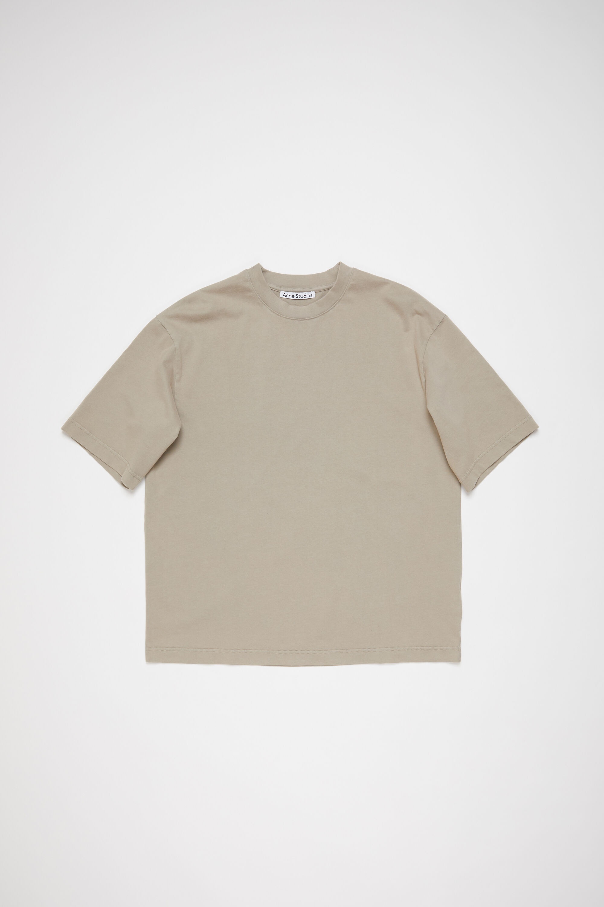 Crew neck t-shirt - Relaxed fit - Concrete grey - 1