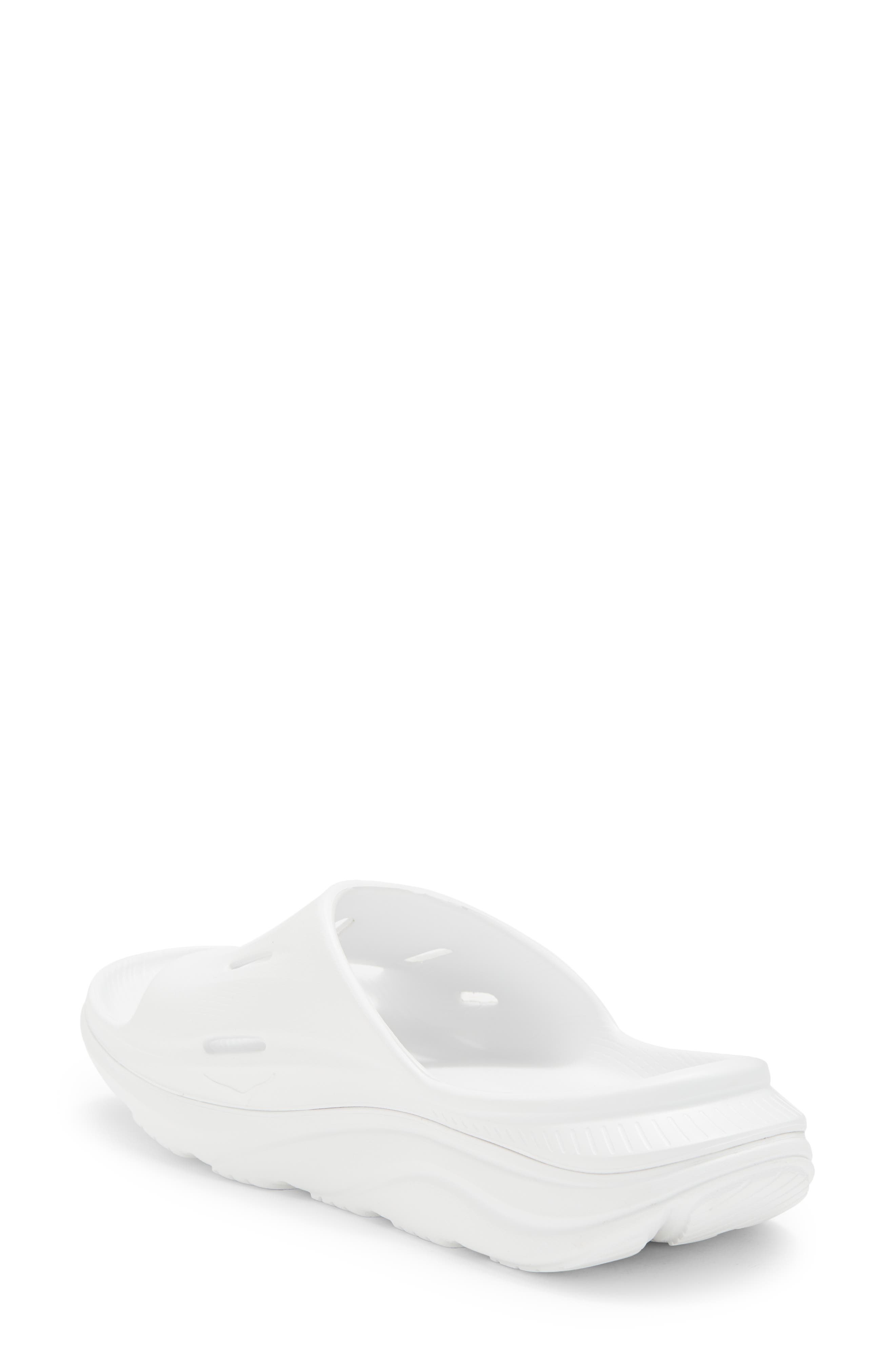 HOKA Gender Inclusive Ora Recovery Slide 3 Sandal in White /White at Nordstrom - 2