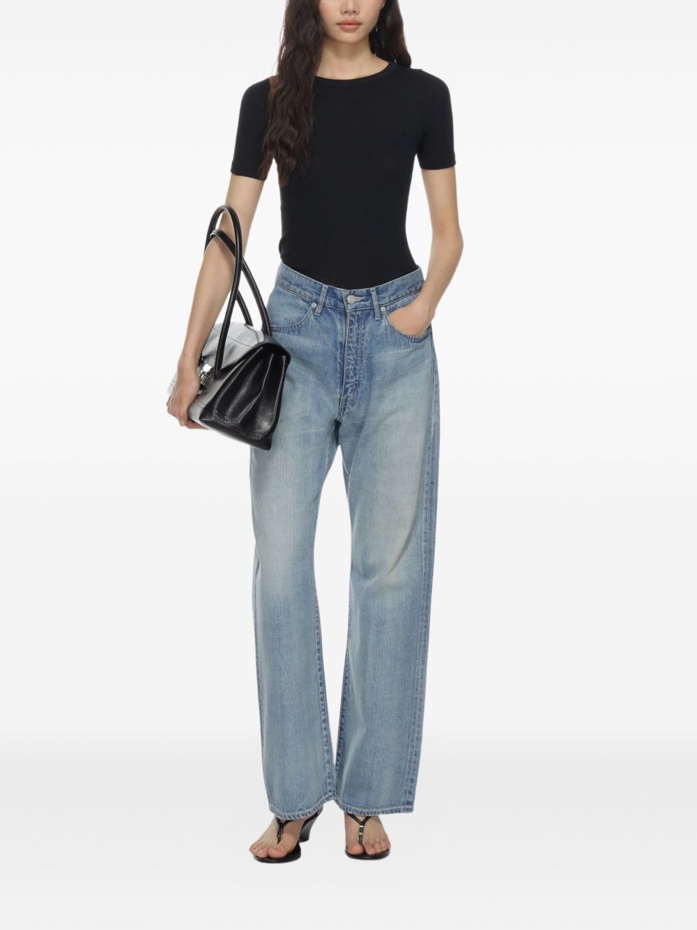 short-sleeve fitted top - 2