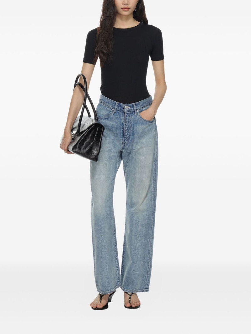 AURALEE short-sleeve fitted top outlook