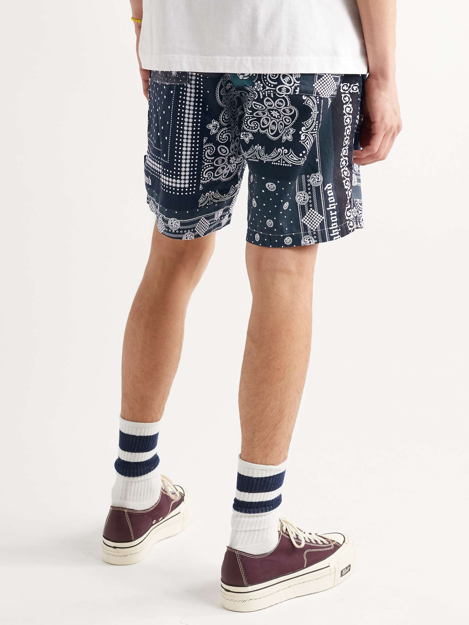 Bandana-Print Cotton Shorts - 4