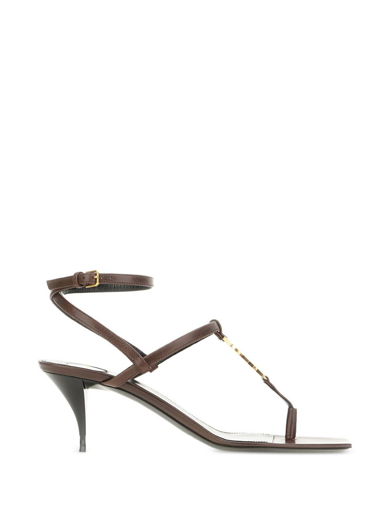 logo-detail heeled sandals 1