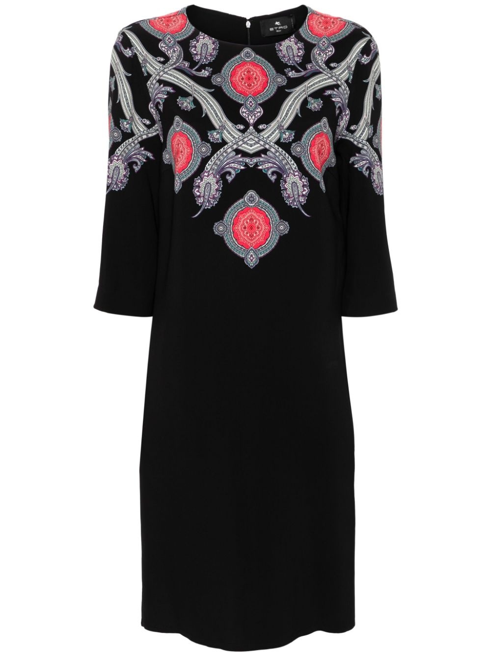 paisley-print cady midi dress - 1