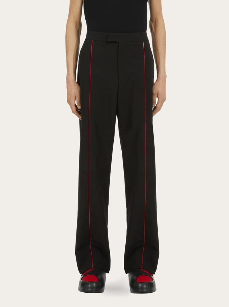 CONTRAST PIPING TROUSERS - 1