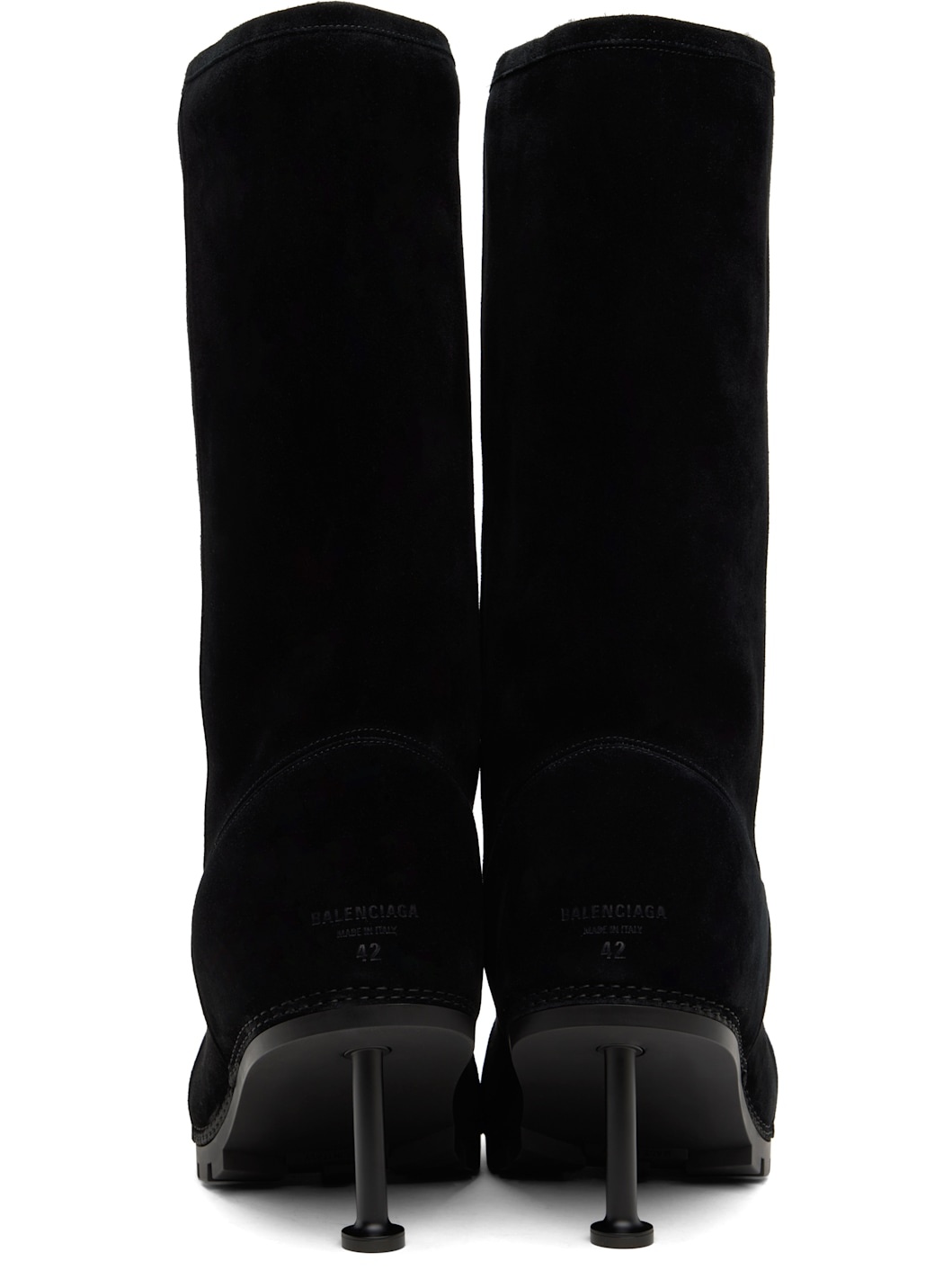 Black Alaska Fur 90mm High Boots - 2