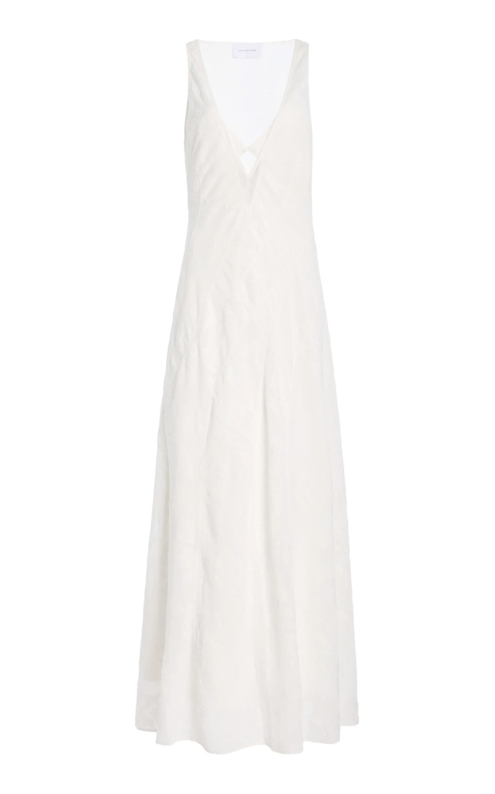 Pola Floral-Lace Maxi Dress ivory - 1
