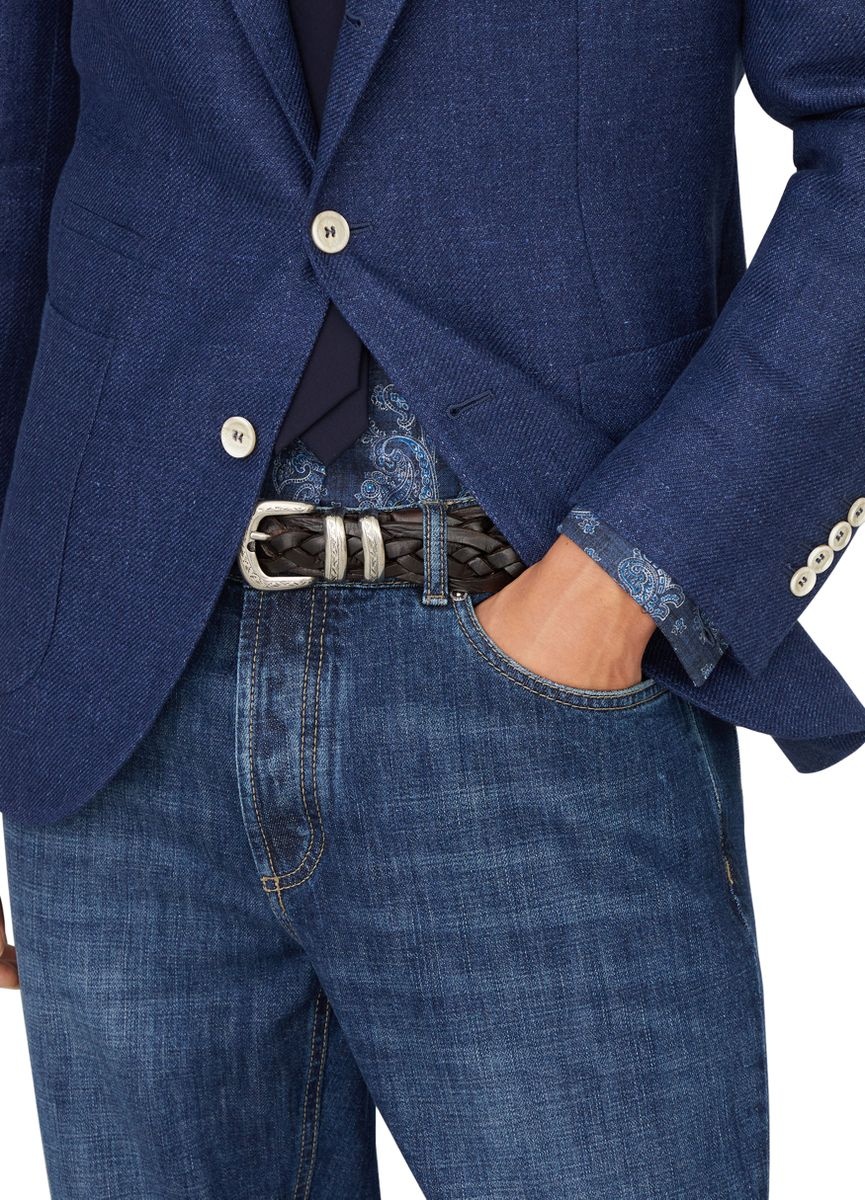 Calfskin belt with detailed buckle - 2