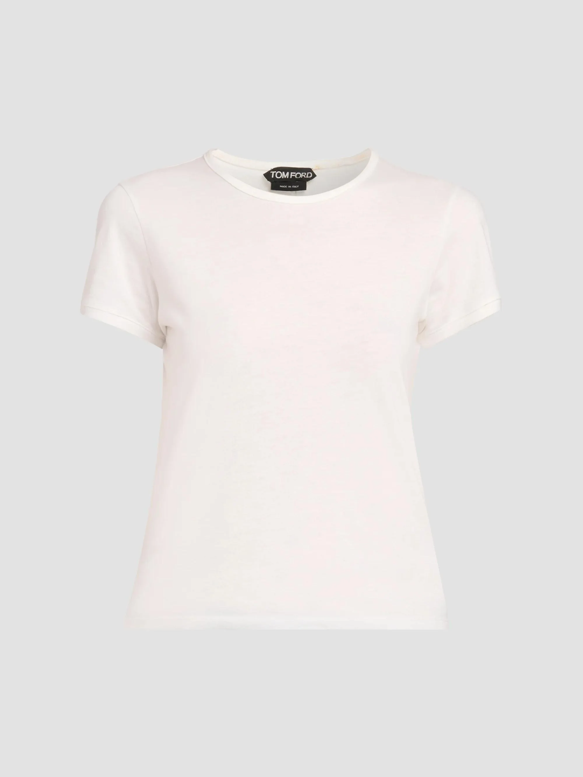 Women's Cotton Jersey T-Shirt - White - 1
