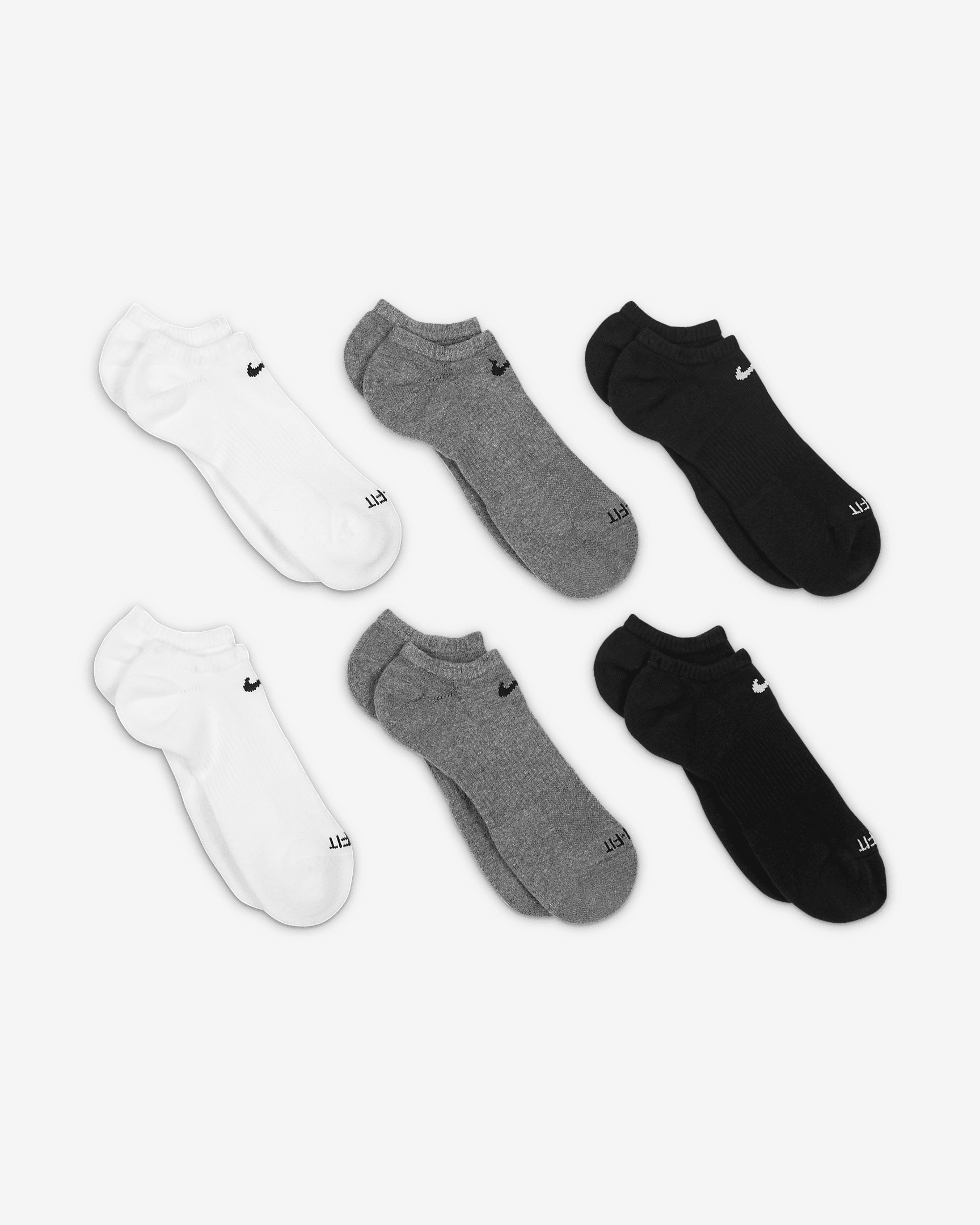 Nike Everyday Plus Cushioned Training No-Show Socks (6 Pairs) - 3