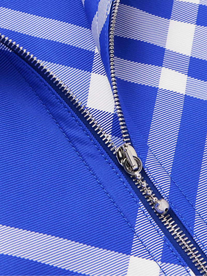 Checked Nylon-Twill Hooded Jacket 5