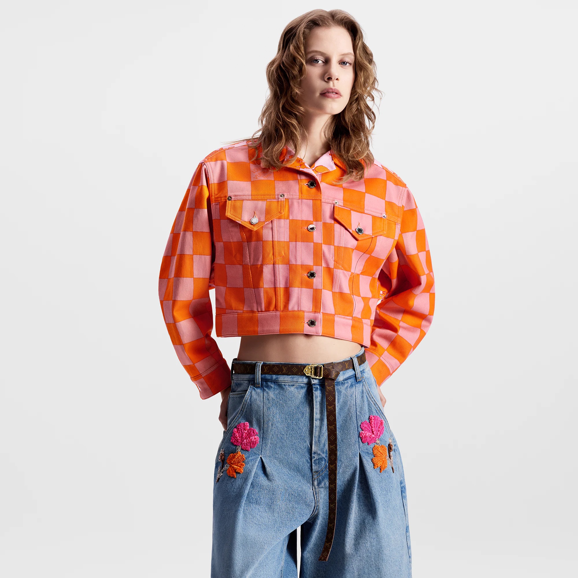 Bouquet Damier Denim Jacket - 5
